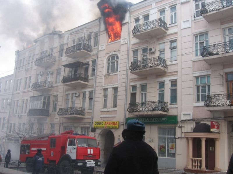 Пожар в переулке Семашко, 46, 2010 год. 