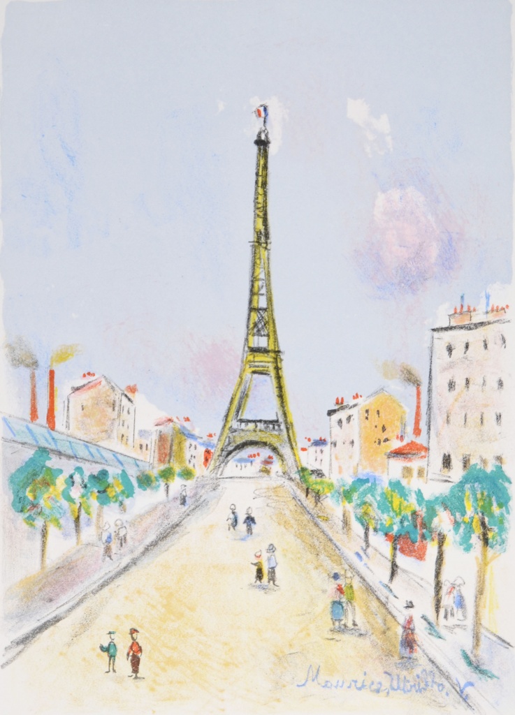 «Эйфелева башня», Морис Утрилло. 1956 год.