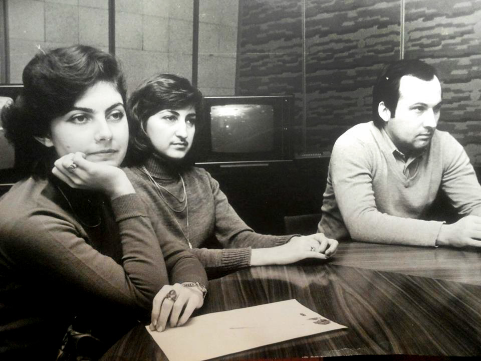 С Татьяной Митковой, будущей звездой НТВ (слева), Иван Кононов (справа) работал с середины 1970-х в программе «Время».