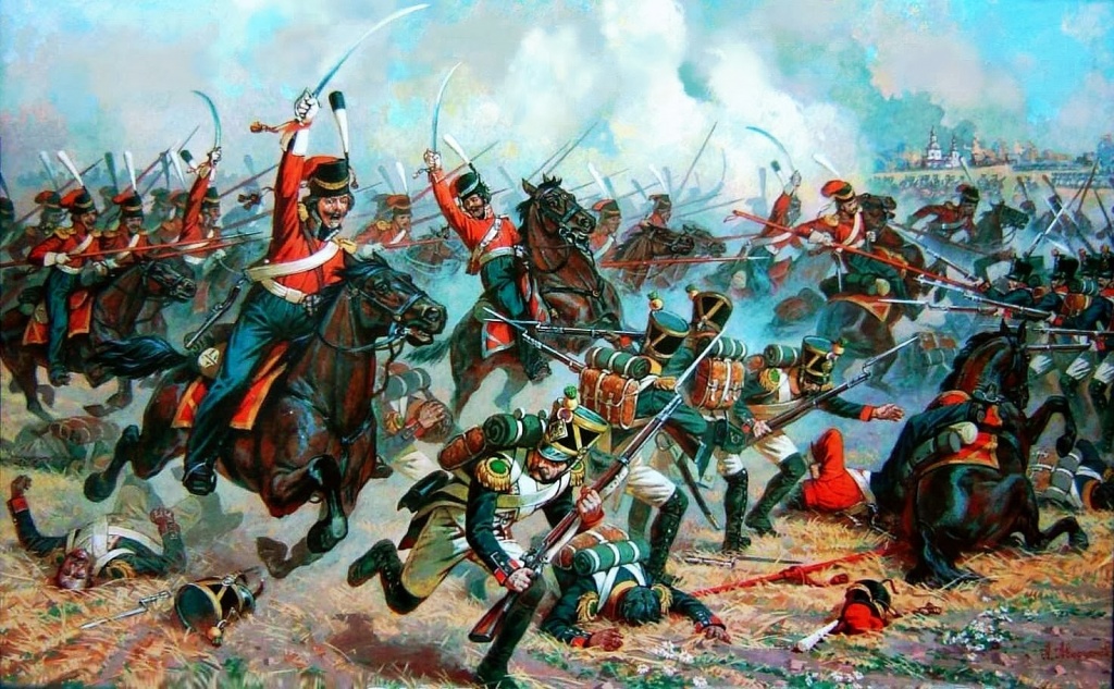 казаки Платова атакуют французские войска