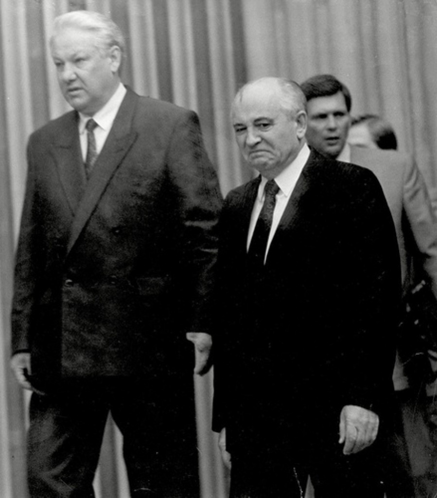Борис Ельцин и Михаил Горбачев, 1989 год. 