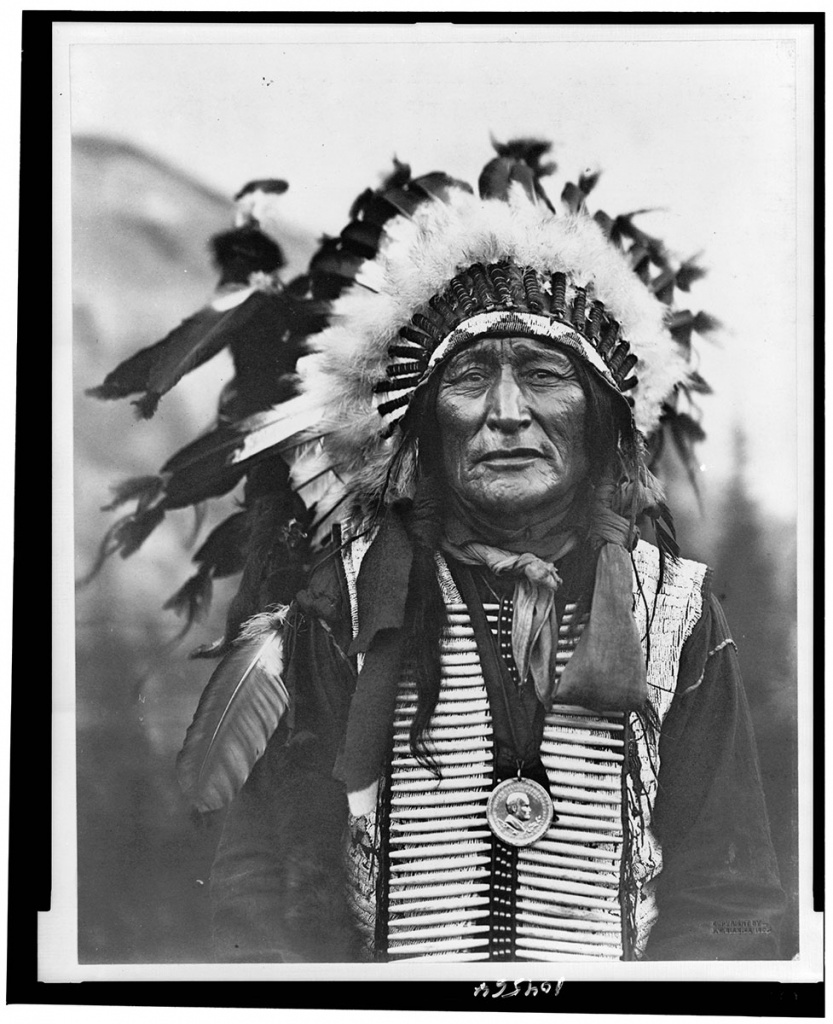 Железный Щит, вождь лакота. 1909 год.