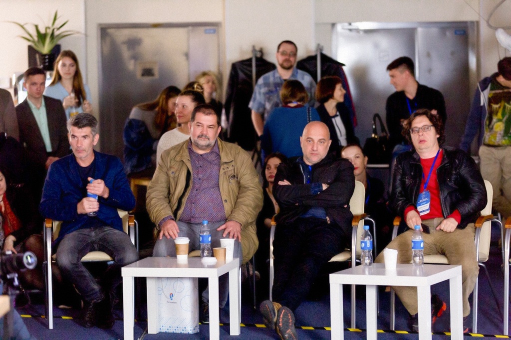 Участники ЛиТРа-2018 (слева направо): писатели Андрей Рубанов, Сергей Лукьяненко, Захар Прилепин, Андрей Аствацатуров.