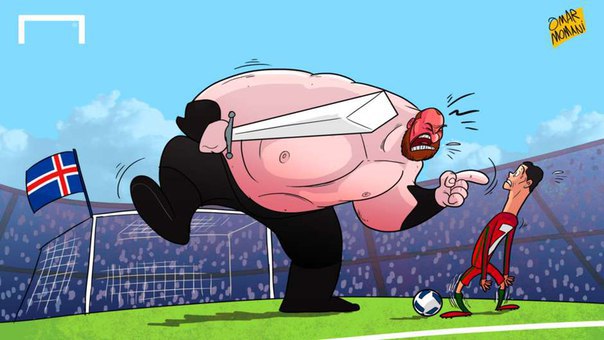 Евро-2016 в карикатурах горячего кавказского парня