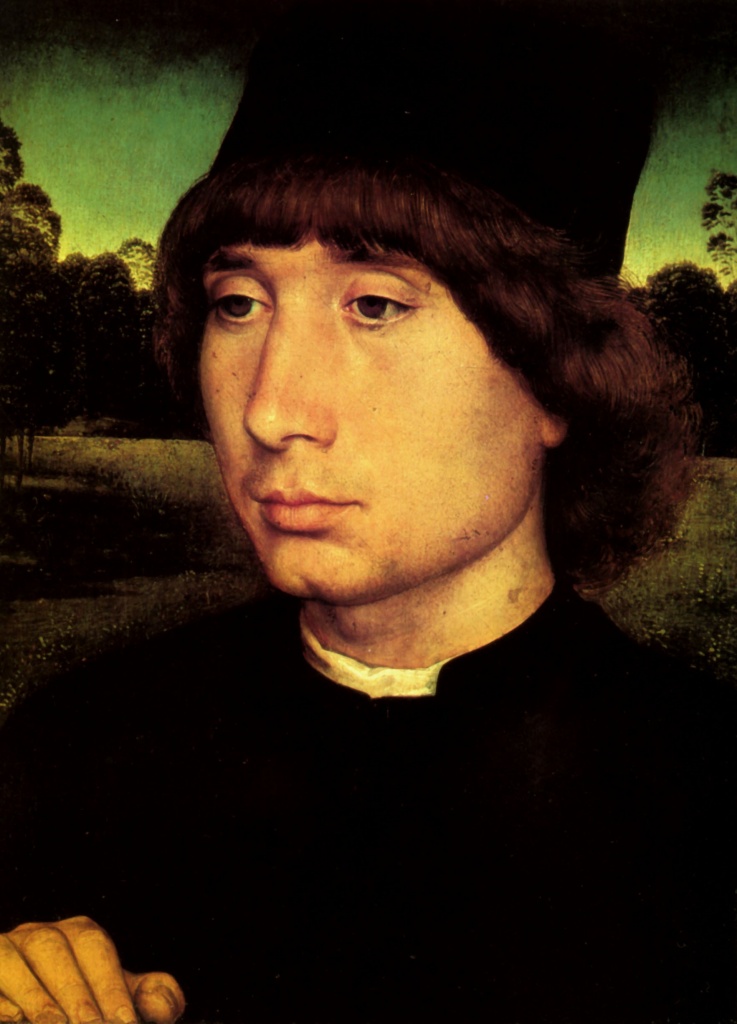 «Портрет молодого человека на фоне пейзажа», Ганс Мемлинг, 1480 год