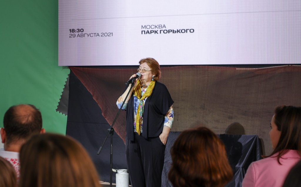 Основатель ростовского «Трудного театра» Светлана Пахомова на фестивале-форуме «Российская креативная неделя».